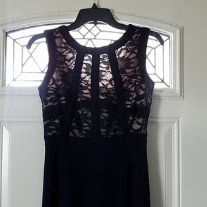 NAVY BLUE EVENING DRESS